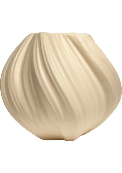 Krem Mini Kıvrım Vazo modelleri