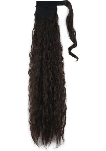 Bağlamalı Kabarık Dalgalı At Kuyruğu / Açık Kahve fırsatları