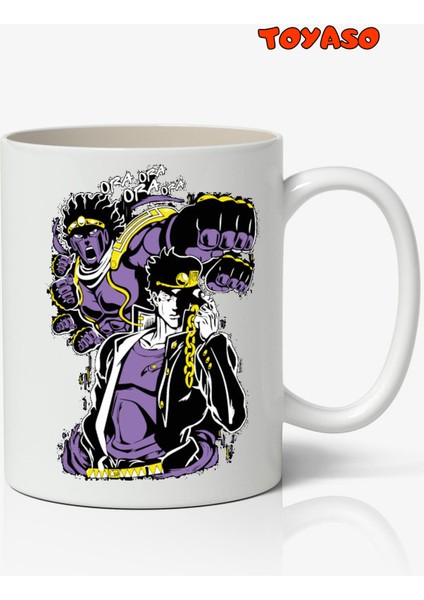 Jojo's Bizarre Adventure Anime Temalı Beyaz Kupa Bardak Sevgiliye Arkadaşa Hediye