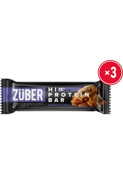 Yüksek Protein Bar Badem Ezmeli 45G x 3 Adet modelleri