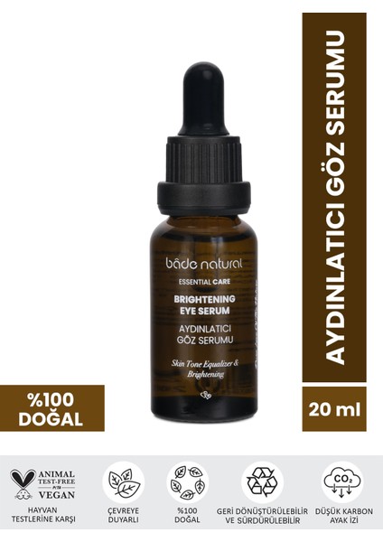Aydınlatıcı Göz Serumu Besleyici ve Nemlendirici 20 ml