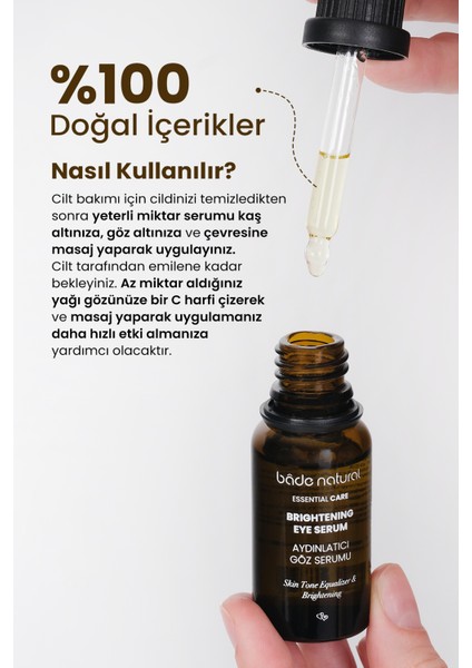 Aydınlatıcı Göz Serumu Besleyici ve Nemlendirici 20 ml fiyatları