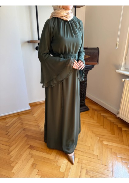 Şifon Volanlı Elbise 5088 fiyatları