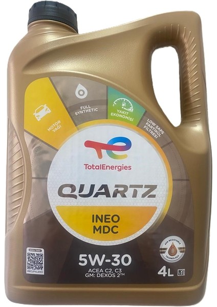 Motor Yağı Dpf 5W30 4 Litre Quartz Ineo Mdc Acea C2 Apı A5/b5 Psa B71 2290 indirimleri