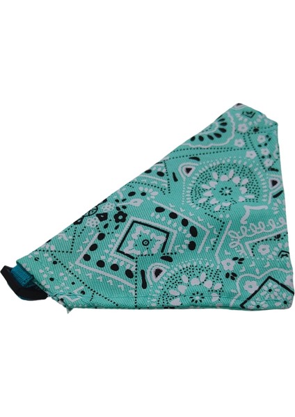 Üçgen Şeklinde, Ayarlanabilir Kedi ve Köpek Boyun Bandanası Su Yeşili Renk modelleri