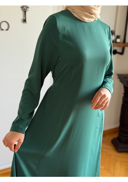 Pelerinli Bel Bağlamalı Elbise 1002