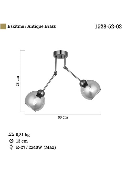 Pore 2'li Antik Lak Plafonyer modelleri