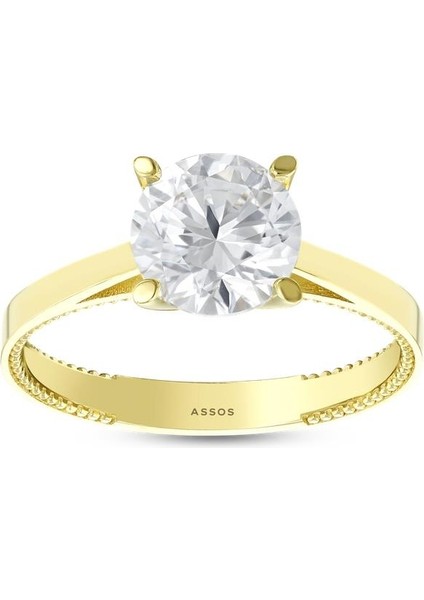 Altın Tektaş Yüzük - 14K