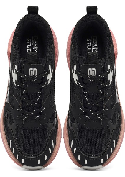 Studio Kadın Siyah Bağcıklı Kalın Tabanlı Sneaker 25AFD435114