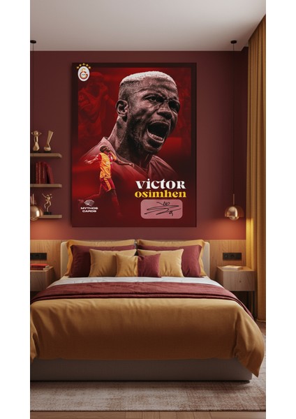 Galatasaray - Victor Osimhen Imzalı Statik Poster