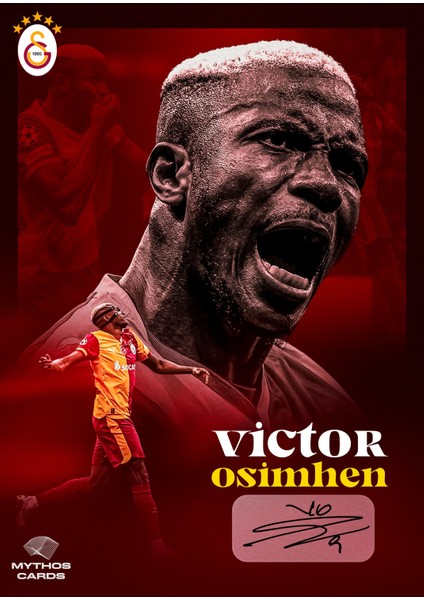 Galatasaray - Victor Osimhen Imzalı Statik Poster fiyatları