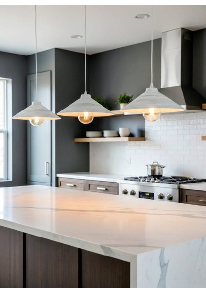 35 cm Sıvama Beyaz Sarı Patine