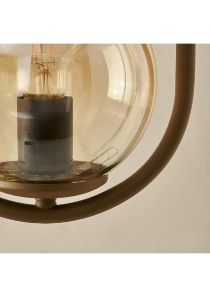 Camlı Eskitmeli Sarı Renkli Sarkıt Avize modelleri