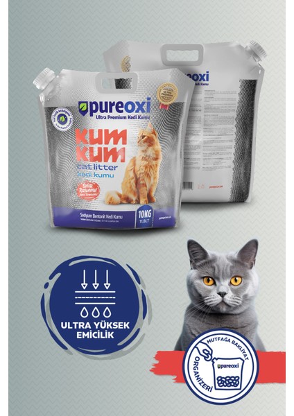 Doğal Kokusuz Sodyum Bentonit Kum Kum