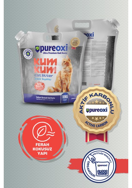 Doğal Kokusuz Sodyum Bentonit Kum Kum