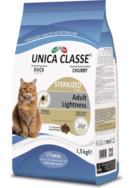 Adult Sterilized Lightness Ördek Etli Kısırlaştırılmış Kedi Maması 1.5kg