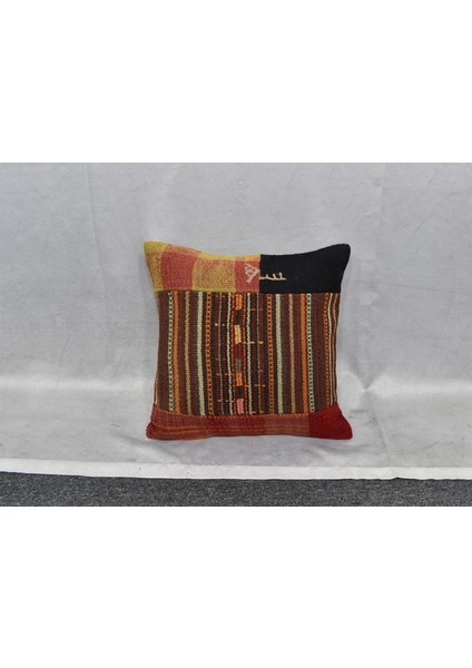 Yeni El Dokuma Patchwork Kırkyama Dekoratif Kilim Kırlent Yastık Kılıfı 6529 modelleri