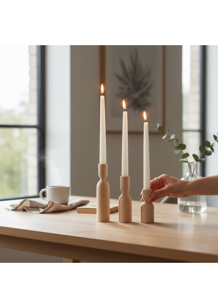 3'lü Şamdan Set, Mumluk modelleri