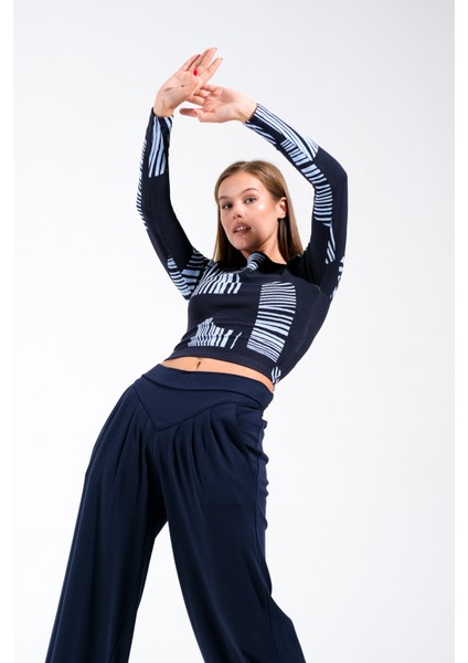 724905_GENIŞ Paça Yüksek Bel Korsaj Kemerli Pileli Palazzo Pantolon. fırsatları