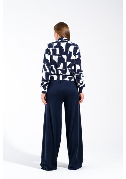 724905_GENIŞ Paça Yüksek Bel Korsaj Kemerli Pileli Palazzo Pantolon.