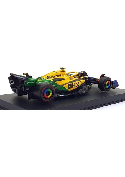 1:43 Burago 2024 Mclaren MCL38 Team Mclaren #4 - Lando Norrıs - Monaco Gp modelleri