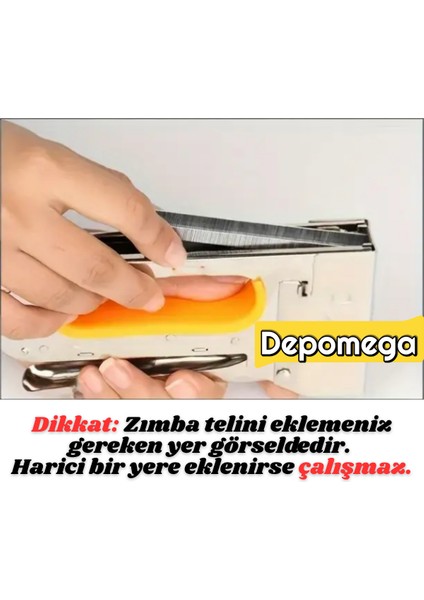 Zımba Tabancası Mekanik Koltuk Döşeme Mobilya + 5000 Adet Tel