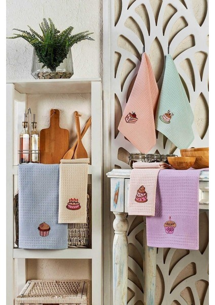 6 Parça Mutfak Kurulama Bezi 30 x 50 cm Cake