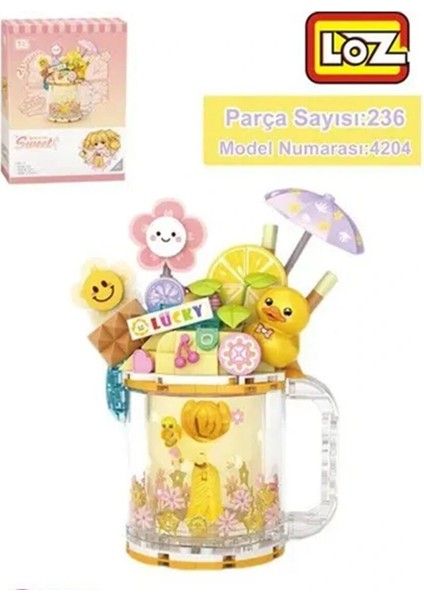 -4204 Loz Sarı Ördek Dondurma Kupası 236 Parça Block Oyuncak fiyatları