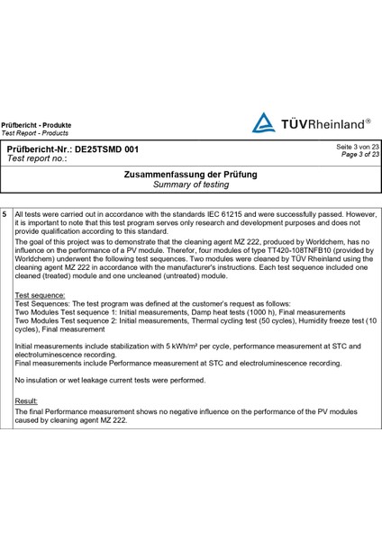 Güneş Paneli Temizleme Solüsyonu Mz 222 10 L indirimleri