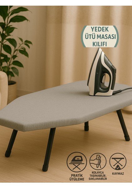 Mini Ütü Masası Pratik Konforlu Taşınabilir Portatif Hafif Asılabilir Seyahat Kompakt Ütü Masa 38x88