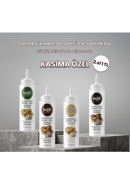 Gerçek Bitter Çikolatalı Sos (Glutensiz) 330 gr Waffle & Pankek & Meyve & Kek & Tatlı & Dondurma indirimleri
