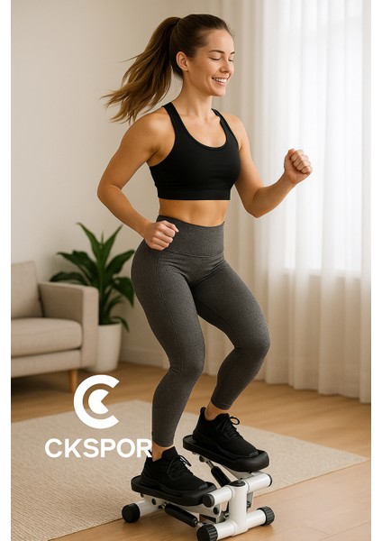 Fitness Twister Stepper Ipli Egzersiz Step Aleti Siyah Stepper