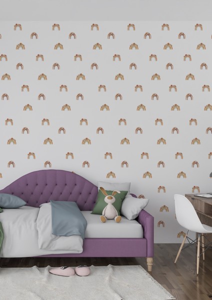 Sevimli Hayvanlar Temalı Boy Ölçer Duvar Sticker | Çocuk Odası Dekoru | Mat Yüzey, Kolay Uygulama, Sökülebilir fiyatları