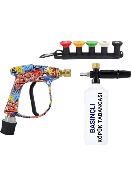 Tüm Bosch Aquatak Serisi ile Uyumlu Basınçlı Yıkama Makineleriyle Uyumlu Profesyonel Araç Yıkama Tabanca Seti indirimleri