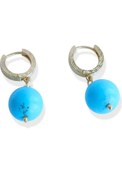 Turkuaz Toplu Halka Gold Gümüş Küpe fırsatları