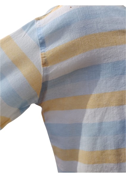 Jack Lions Erkek Çocuk Kapüşonlu Mavi Çizgili Gömlek – %100 Pamuk, Esnek ve İnce Kumaş fırsatları