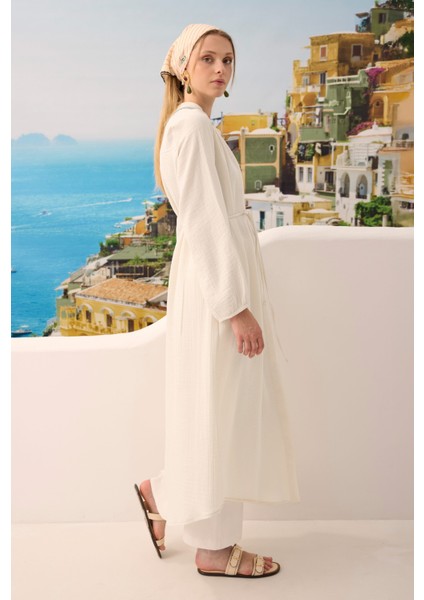 Uzun Müslin Gömlek Kemik