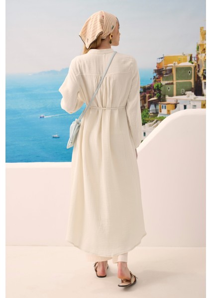 Uzun Müslin Gömlek Kemik