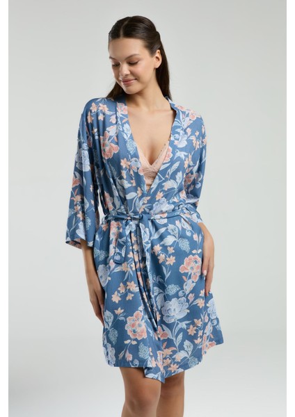 Kadın Sabahlık Bralet Sütyen ve Şort Set, %100 Viskon Kumaş 3'lü Takım modelleri