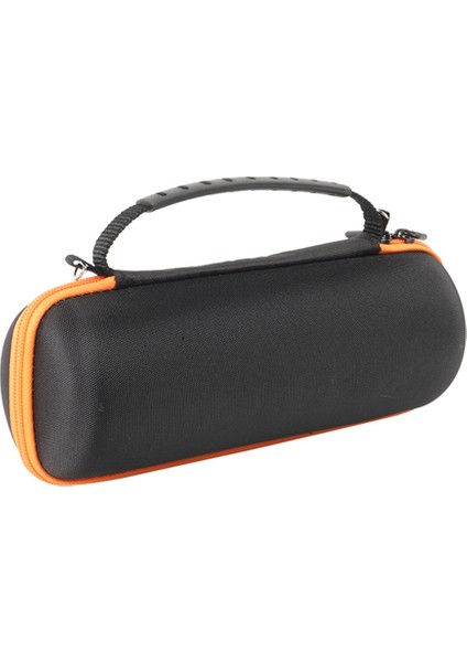 Flip 7 / Flip 6 / Flip 5 Hoparlör Kılıfı Için Darbeye Dalı Saklama Çantası, Karabina ve Omuz Askısı - Turuncu Astarlı (Yurt Dışından)