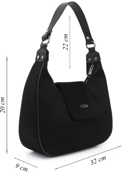 Kadın Siyah Süet Uzun Askılı Omuz Çantası fiyatları