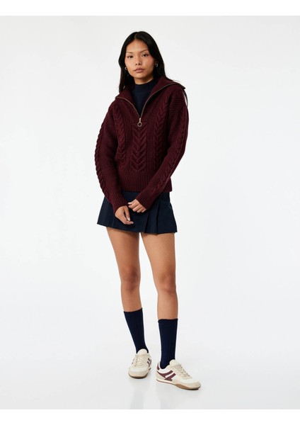 Bordo Kadın Kazak 6WAL90115HT