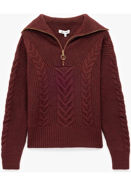 Bordo Kadın Kazak 6WAL90115HT fırsatları