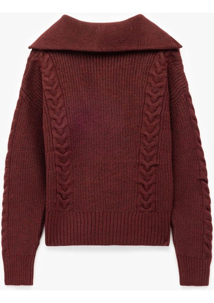 Bordo Kadın Kazak 6WAL90115HT indirimleri