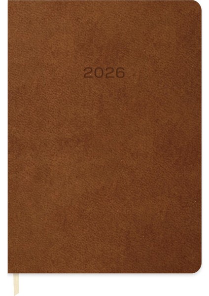 Keskin 2026-16*24 Günlük Termo Deri Ajanda-Kahverengi