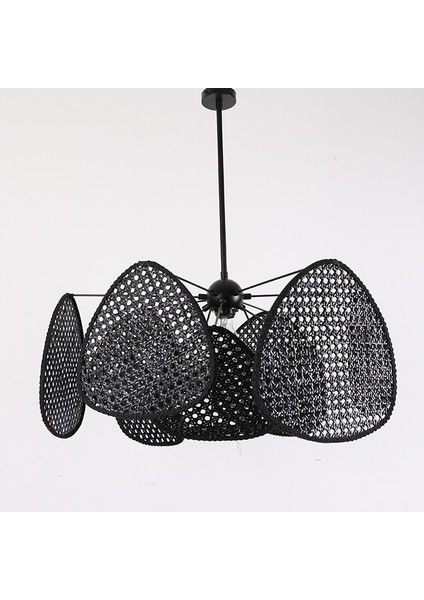 Mylamp Bulut Doğal Siyah Hazeran Avize 75 cm - 9+1