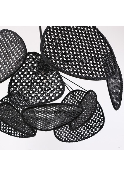 Mylamp Bulut Doğal Siyah Hazeran Avize 75 cm - 9+1