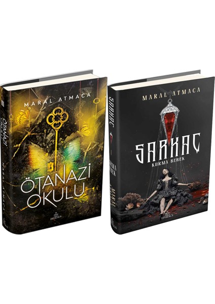 Sarkaç 1 Kurma Bebek Ciltli ve Ephesus Ötanazi Okulu 3 Ciltli Maral Atmaca 2li Set
