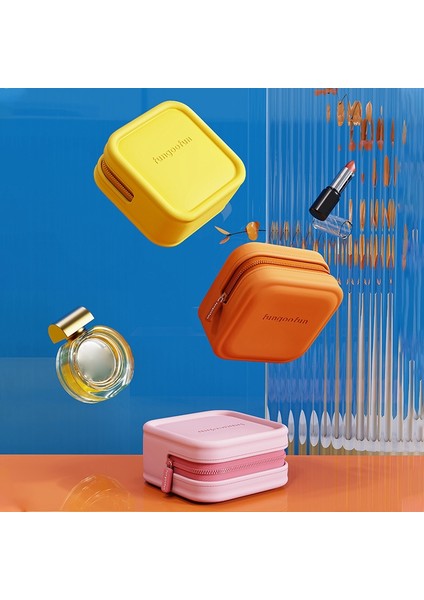 Fungoofun Fare Kablosu Güç Bankası Saklama Çantası Düzenleyici Aksesuarlar Kare Şekilli Eva Taşıma Çantası - Pembe (Yurt Dışından) modelleri