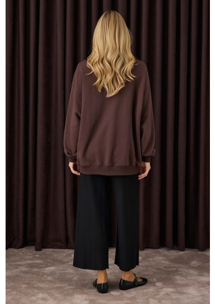 Şerit Detaylı Triko Pantolon Siyah